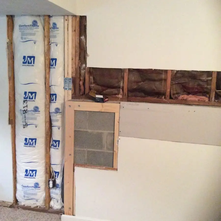 Wall insulation replacement during Contents Cleaning & Restoration in Springfield